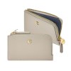 Porte-cartes zip Séraphine Light Grey