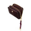Portefeuille avec flap Philomène Burgundy