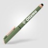 Stylo gel stylet York, plastique recyclé, finition bronze (+Sérigraphie)