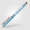 Stylo gel stylet York, plastique recyclé, finition bronze (+Sérigraphie)