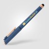 Stylo gel stylet York, plastique recyclé, finition bronze (+Sérigraphie)