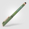 Stylo gel stylet York, plastique recyclé, finition bronze (+Sérigraphie)