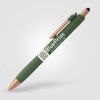 Stylo bille stylet York, plastique recyclé, finition bronze (+Sérigraphie)