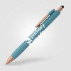 Stylo bille stylet York, plastique recyclé, finition bronze (+Sérigraphie)
