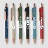 Stylo bille stylet York, plastique recyclé, finition bronze (+Sérigraphie)