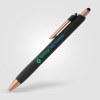 Stylo bille stylet York, plastique recyclé, finition bronze (+Sérigraphie)