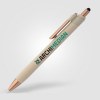 Stylo bille stylet York, plastique recyclé, finition bronze (+Sérigraphie)