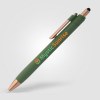 Stylo bille stylet York, plastique recyclé, finition bronze (+Sérigraphie)