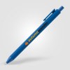Stylo Bloom en plastique recyclé avec corps soft-touch et mécanisme rétractable (+Sérigraphie)