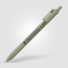 Stylo Bloom en plastique recyclé avec corps soft-touch et mécanisme rétractable (+Sérigraphie)
