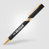 Stylo Aurelia avec finitions dorées en plastique recyclé (+Tampographie)