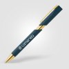 Stylo Aurelia avec finitions dorées en plastique recyclé (+Tampographie)