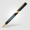 Stylo Aurelia avec finitions dorées en plastique recyclé (+Tampographie)