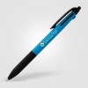 Stylo Malta 3-en-1 en plastique recyclé avec grip néon et multi-encres (+Tampographie)