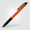 Stylo Malta 3-en-1 en plastique recyclé avec grip néon et multi-encres (+Tampographie)