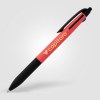 Stylo Malta 3-en-1 en plastique recyclé avec grip néon et multi-encres (+Tampographie)