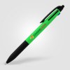 Stylo Malta 3-en-1 en plastique recyclé avec grip néon et multi-encres (+Tampographie)