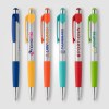 Stylo Smoothy en plastique recyclé avec grip coloré (+Sérigraphie)