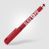 Stylo Islander en plastique recyclé avec grip gel monochrome (+Sérigraphie)