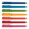 Stylo Islander en plastique recyclé avec grip gel monochrome (+Sérigraphie)