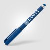 Stylo Islander en plastique recyclé avec grip gel monochrome (+Sérigraphie)