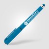 Stylo Islander en plastique recyclé avec grip gel monochrome (+Sérigraphie)