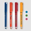 Stylo Islander en plastique recyclé avec grip gel monochrome (+Sérigraphie)