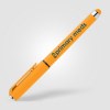 Stylo Islander en plastique recyclé avec grip gel monochrome (+Sérigraphie)