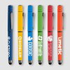 Stylo Tavi en plastique recyclé avec stylet et fidget spinner à encre gel (+Sérigraphie)