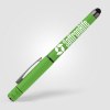 Stylo Tavi en plastique recyclé avec stylet et fidget spinner à encre gel (+Sérigraphie)