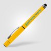 Stylo Tavi en plastique recyclé avec stylet et fidget spinner à encre gel (+Sérigraphie)