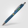 Stylo Avalon en plastique recyclé avec finition pierre et stylet (+4 Colour Inkjet)