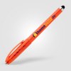 Stylo Prism en plastique recyclé avec stylet, boule anti-stress et encre gel (+Sérigraphie)