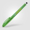 Stylo Prism en plastique recyclé avec stylet, boule anti-stress et encre gel (+Sérigraphie)
