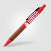 Stylo Tide en plastique recyclé avec grip en bois d’acacia (+Sérigraphie)