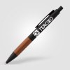Stylo Tide en plastique recyclé avec grip en bois d’acacia (+Sérigraphie)