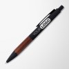 Stylo Tide en plastique recyclé avec grip en bois d’acacia (+Sérigraphie)