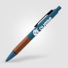 Stylo Tide en plastique recyclé avec grip en bois d’acacia (+Sérigraphie)
