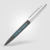 Stylo Natori en plastique recyclé avec finition chromée (+Sérigraphie)