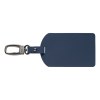 Étiquette de bagage Malmö en métal recyclé avec mousqueton – 6,5 × 17,5 cm (+Sérigraphie)