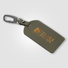 Étiquette de bagage Malmö en métal recyclé avec mousqueton – 6,5 × 17,5 cm (+Sérigraphie)