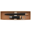 Coffret cadeau Reborn, stylo et lampe torche, aluminium recyclé avec accents en bambou - impression  (+4 Colour Inkjet)