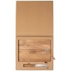 Set Mysa, couteau à fromage suspendu et planche en bambou FSC - 262 x 290 x 25 mm (+Laser)