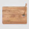 Set Mysa, couteau à fromage suspendu et planche en bambou FSC - 262 x 290 x 25 mm (+Laser)