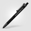 Stylo Lisbon, aluminium recyclé, monochrome, stylet anti-stress (+Laser)
