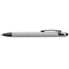 Stylo à bille Saga, aluminium recyclé, mécanisme à bouton-poussoir et stylet (+Laser)