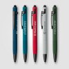 Stylo à bille Saga, aluminium recyclé, mécanisme à bouton-poussoir et stylet (+Laser)
