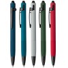 Stylo à bille Saga, aluminium recyclé, mécanisme à bouton-poussoir et stylet (+Laser)