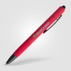 Stylo à bille Saga, aluminium recyclé, mécanisme à bouton-poussoir et stylet (+Laser)