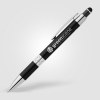 Stylo Adorn en aluminium recyclé avec finition chromée et stylet (+Laser)